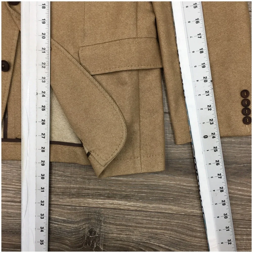 HUGO BOSS Mens Wool Cotton Blazer Sport Coat Casual Jacket Size 42R MILES4 Suit